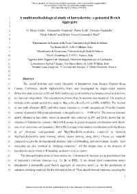 A Multi-Methodological Study of Kurnakovite: a Potential B-Rich 2 Aggregate 3 4 G