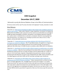 CMS Snapshot December 10-17, 2020 (PDF)