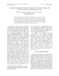 Creating Trans-Inclusive Schools: Introductory Activities That Enhance the Critical Consciousness of Future Educators