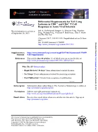 Differential Requirements for Tcf1 Long Isoforms in CD8+ and CD4+ T Cell Responses to Acute Viral Infection