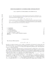 Enhanced Dissipation and H\" Ormander's Hypoellipticity