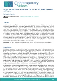 EU Safe Harbor Framework and Beyond Abstract Introduction