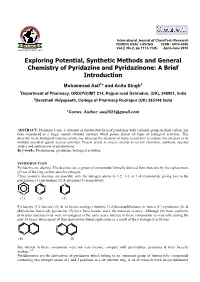 Exploring Potential, Synthetic Methods and General Chemistry of Pyridazine and Pyridazinone: a Brief Introduction