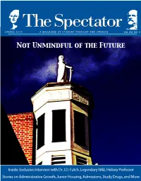 Not Unmindful of the Future