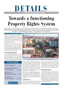 Towards a Functioning Property Rights System
