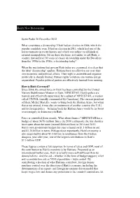 Haiti's New Dictatorship Justin Podur 20