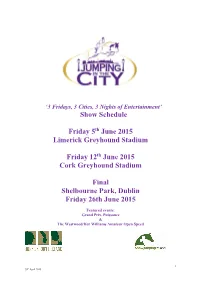 Show Schedule Friday 5