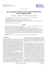 The Host Galaxy of the BL Lacertae Object 1ES 0647+250 and Its Imaging Redshift