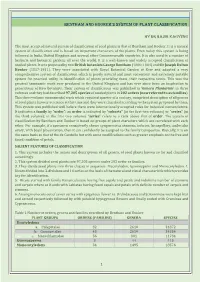 Bentham and Hooker's System of Plant Classification