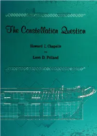 CONSTELLATION QUESTION SMITHSONIAN STUDIES in HISTORY and TECHNOLOGY NUMBER 5 Etk Conste^Mion Qttgstion