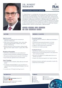 Dr. Robert Niemann