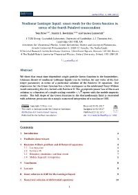 Nonlinear Luttinger Liquid: Exact Result for the Green Function in Terms of the Fourth Painlevé Transcendent