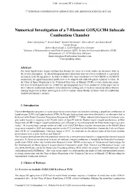 Numerical Investigation of a 7-Element GOX/GCH4 Subscale Combustion Chamber