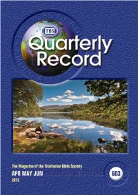 Quarterly Record Provided That Prior Permission Is June 2013 Obtained and Proper Acknowledgement Is Made