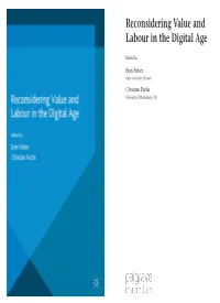 Reconsidering Value and Labour in the Digital Age