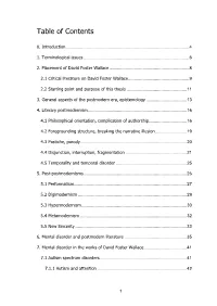 Table of Contents