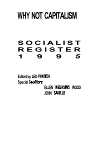 Why Not Capitalism