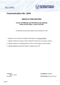 Communication No. 2254