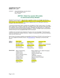 For Immediate Release Monday, Oct