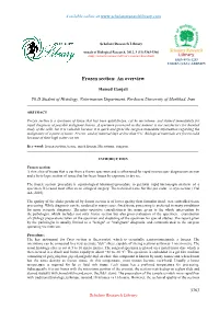 Frozen Section: an Overview