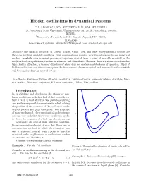 Hidden Oscillations in Dynamical Systems