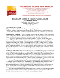 Legislative Report #1