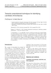 Towards Computational Techniques for Identifying Candidate Chronofaunas