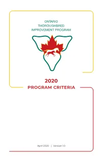 2020 Criteria Book