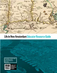 Introducing New Amsterdam One Useful Way to Understand History Is to Forget “History” and Instead Think of the Introducing Past in Terms of Archaeology