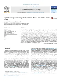 Rethinking Water, Climate Change and Conflict in the Sudans