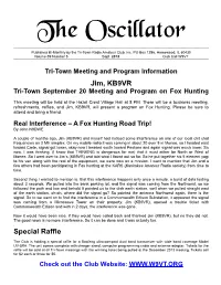 September 2013 Oscillator