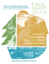 2016 Final PNASH Report
