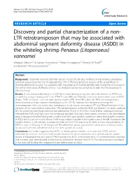 Discovery and Partial Characterization of a Non- LTR Retrotransposon That May Be Associated with Abdominal Segment Deformity