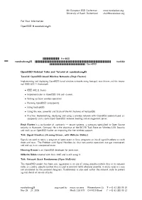 Eurobsdcon 05 for Your Information: Openbsd @ Eurobsdcon 05