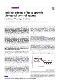 Indirect Effects of Host-Specific Biological Control Agents