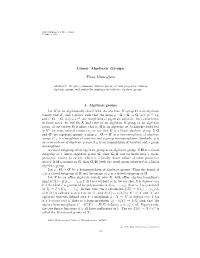 Linear Algebraic Groups