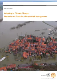 Report 17: Adapting to Climate Change: Methods and Tools For