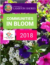 Communities in Bloom 2018