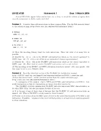 LSU EE 4720 Homework 1 Due: 3 March 2006