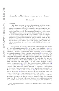Remarks on the Milnor Conjecture for Schemes
