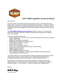 VMA Priority Bills