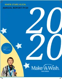 When Stars Align. Annual Report Fy20