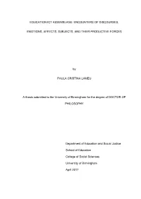 Education Ict Assemblage: Encounters of Discourses
