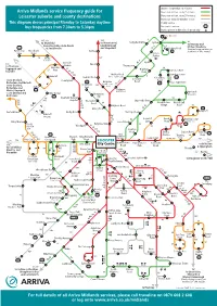 Arriva Midlands Service Frequency Guide for Leicester Suburbs And