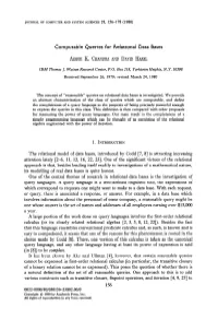 Computable Queries for Relational Data Bases