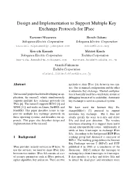 Design and Implementation to Support Multiple Key Exchange Protocols for Ipsec