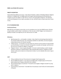 NSMS: Social Media Pilot Summary
