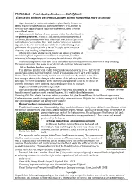 PROTEACEAE – It's All About Pollination