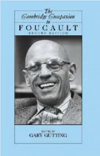 The Cambridge Companion to Foucault, Second Edition Edited by Gary Gutting Frontmatter More Information
