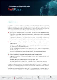 Find Unknown Vulnerabilities Using